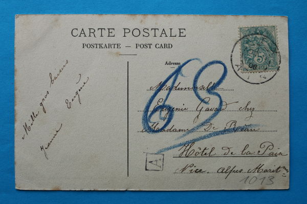 Postcard PC Faucille 1906 France